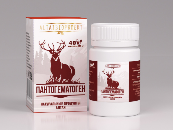 Пантогематоген в капсулах 40 шт. по 0,5 гр (150 шт)